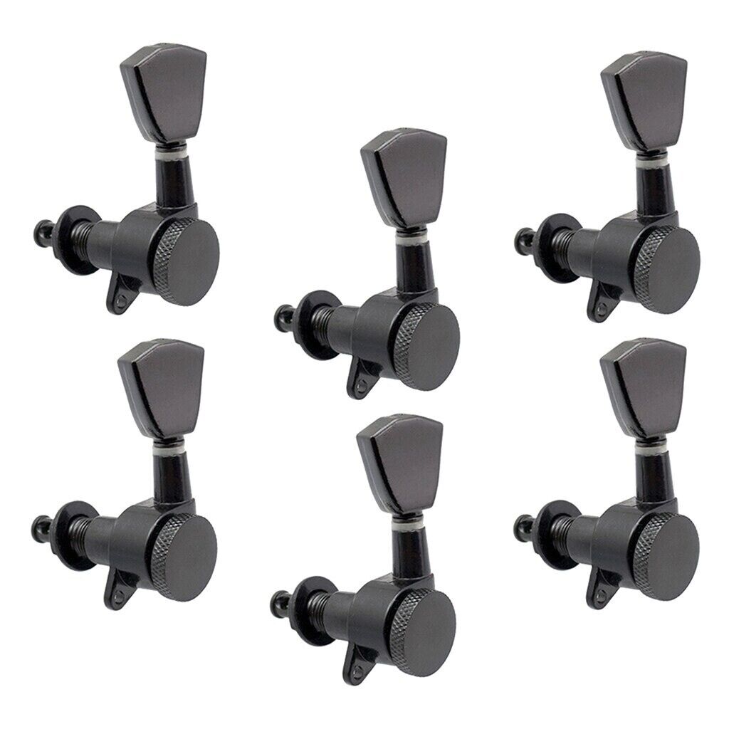 Black Guitar Locking Tuners 6L Tuning Pegs Fit Peavey,Suhr,Washburn,EVH,Cort,ESP