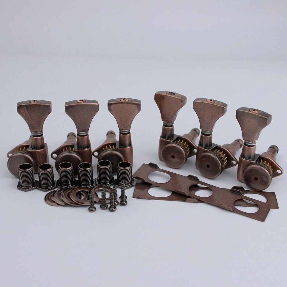 Bronze 3x3 Locking Guitar Tuning Keys Pegs Fit D'Angelico,Epiphone,Ibanez,Cort