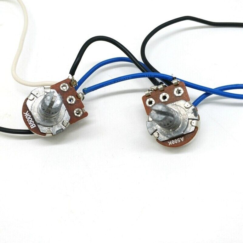 1 Set 4 String Electric Bass Guitar Pickups with Wiring Harness