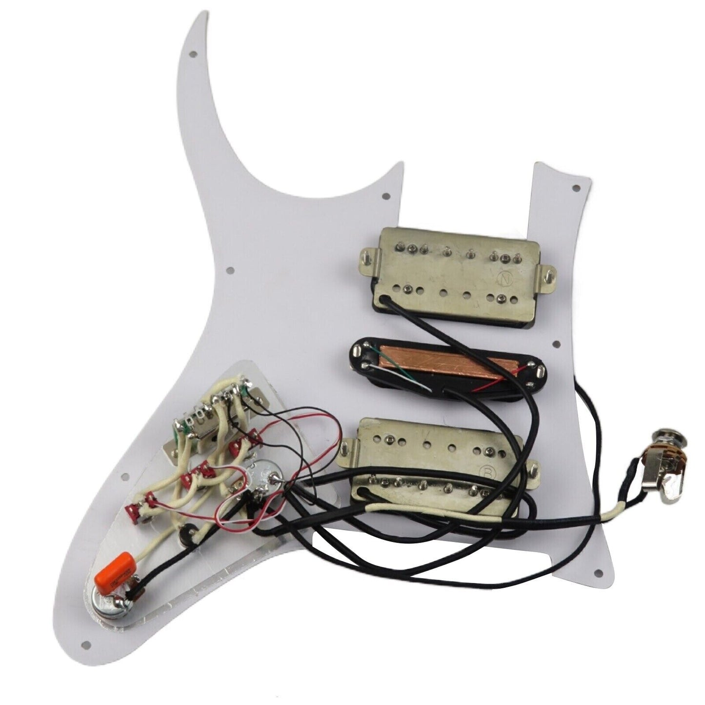 1 Set Guitar HSH Multi Tone Loaded Prewired Pickguard Fit Ibanez Guitars