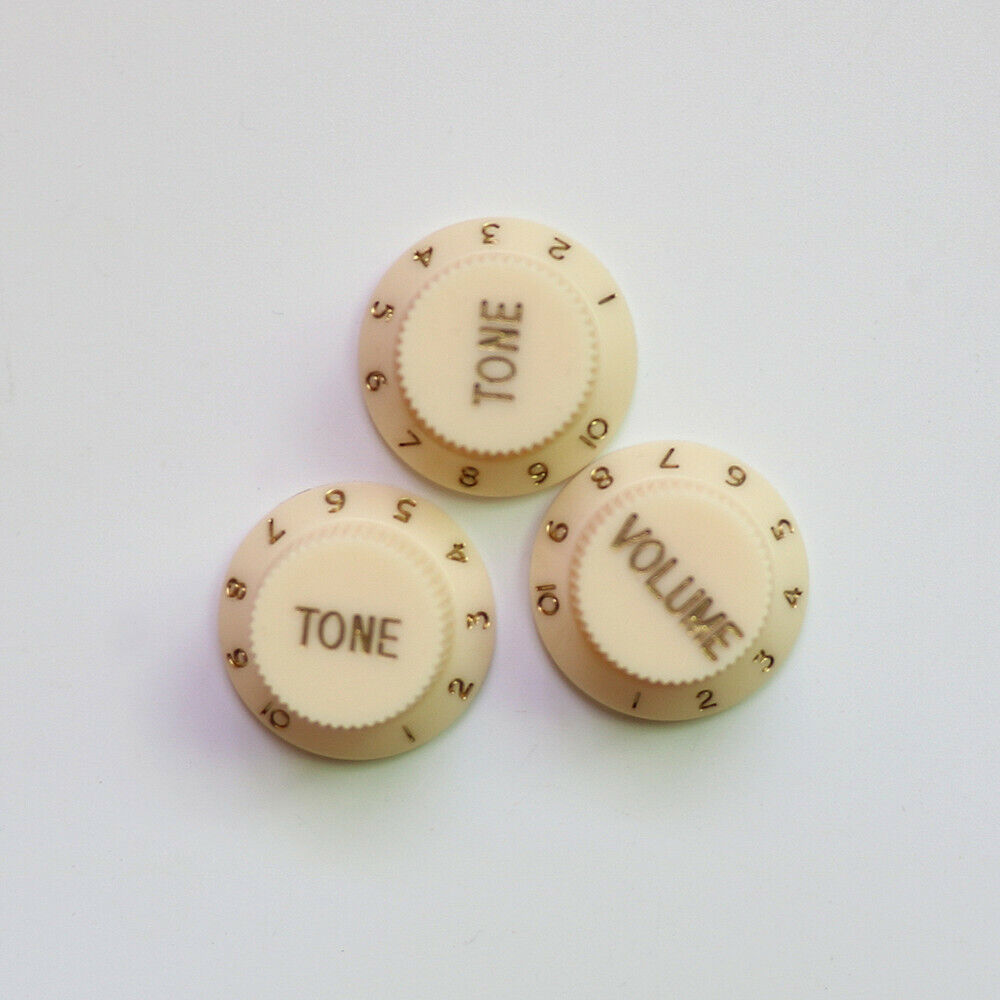 Set of 3pcs Guitar Volume and Tone Control Knobs Fit Fender Stratocaster ST