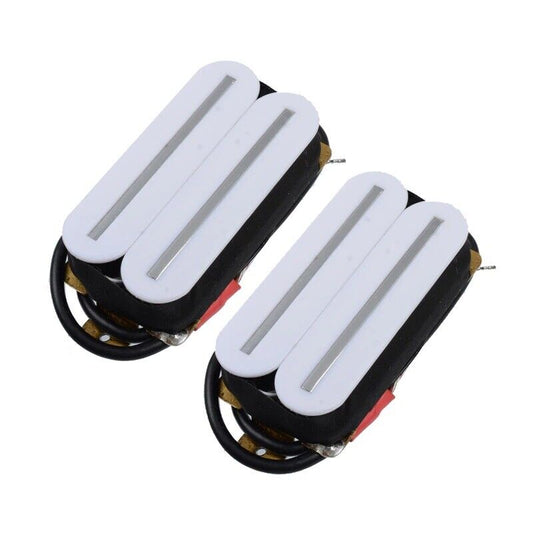 Dual Blades White Guitar Humbucker Pickups Fit Musicman,Schecter,Ibanez,Washburn