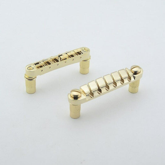 Ibanez QuickChange III Tailpiece Bridge Set in Gold Fit Ibanez AM,ARTCORE,AX