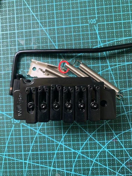 Black Wilkinson Guitar 2 Point Tremolo Bridge System Set Fit Strat ST