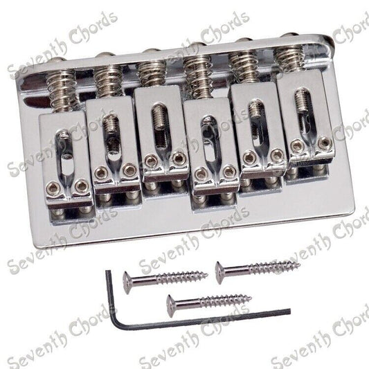 Chrome Top Loading Electric Guitar Fixed Hardtail Bridge 70MM