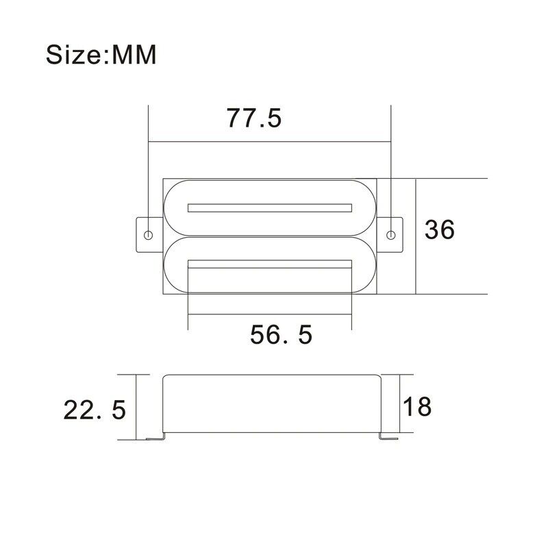 Dual Blades White Guitar Humbucker Pickups Fit Musicman,Schecter,Ibanez,Washburn