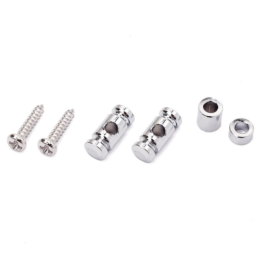 2pcs Silver Guitar Headstock String Tree Retainers Fit Fender,Squier Strat Tele