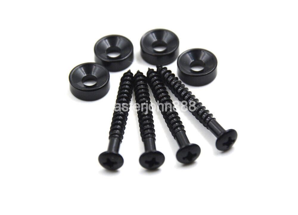 4 Pieces Guitar and Bass Neck Plate Screws Fit Fender,Squier,Ibanez,Schectee,ESP