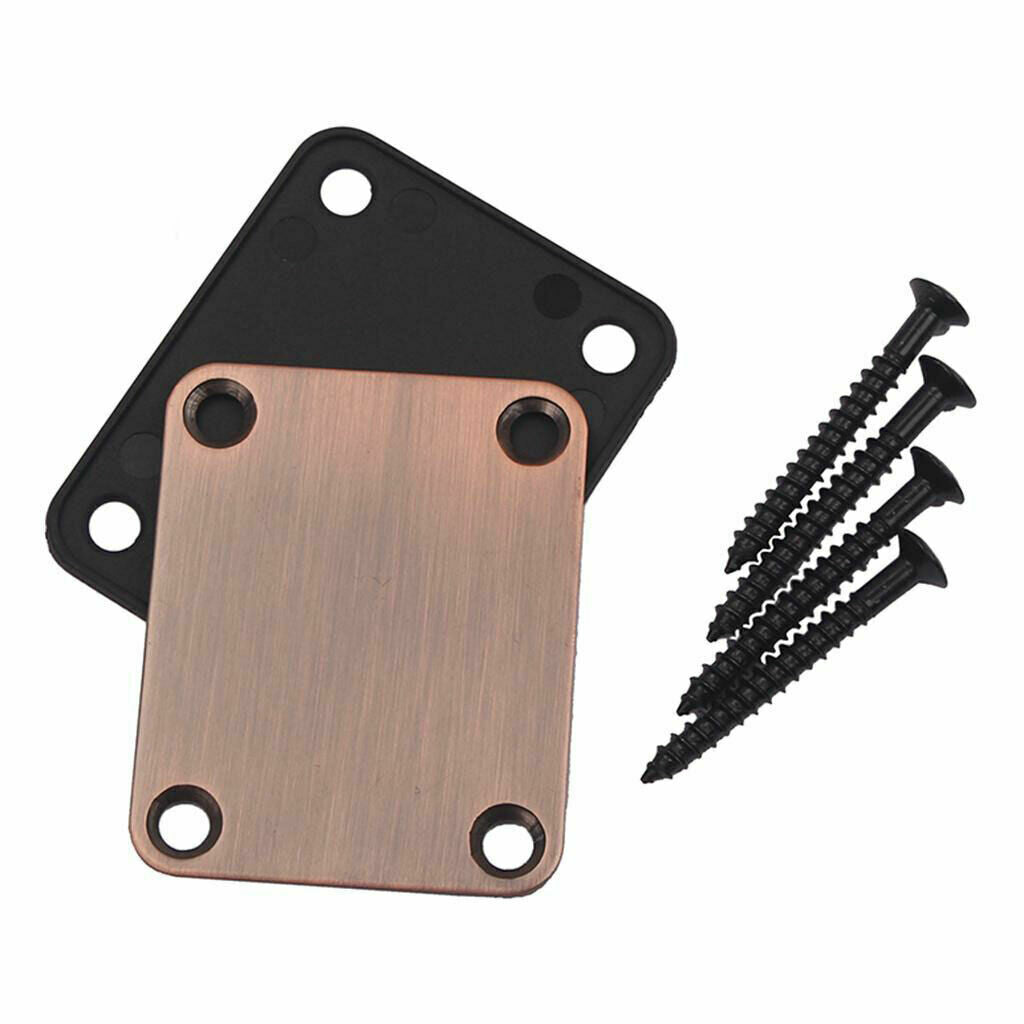 Purple Bronze Guitar Neck Plate with Screws Fit Schecter,Ibanez,Fender,Jackson