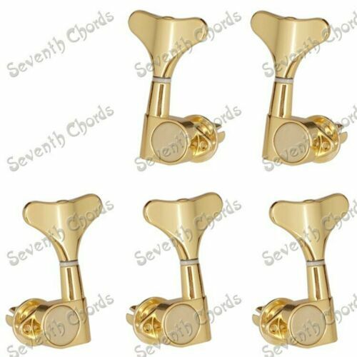 Gold Bass 3L+2R Tuning Heads Tuners Fit Ibanez,Peavey,Carvin,ESP LTD,Washburn