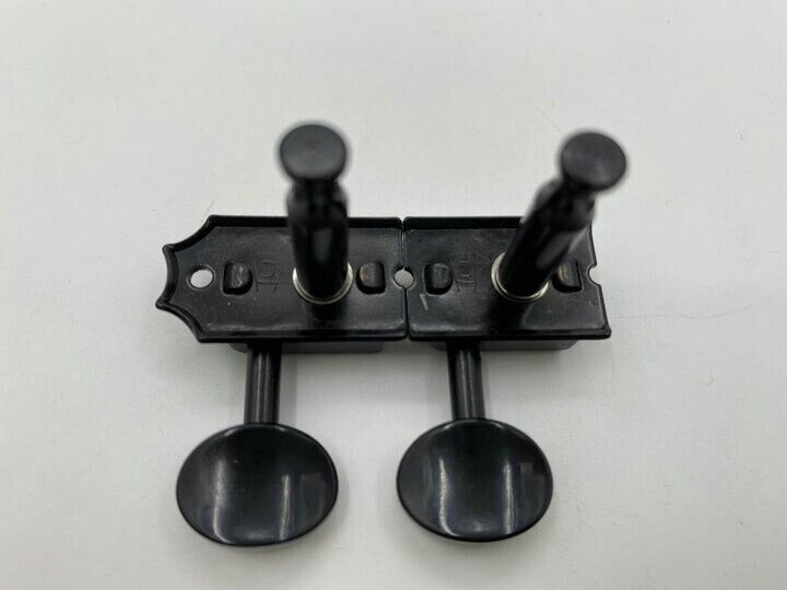 Black 6 Inline Vintage Tuners Machine Heads Keys Fit Fender Tele / Strat Guitars