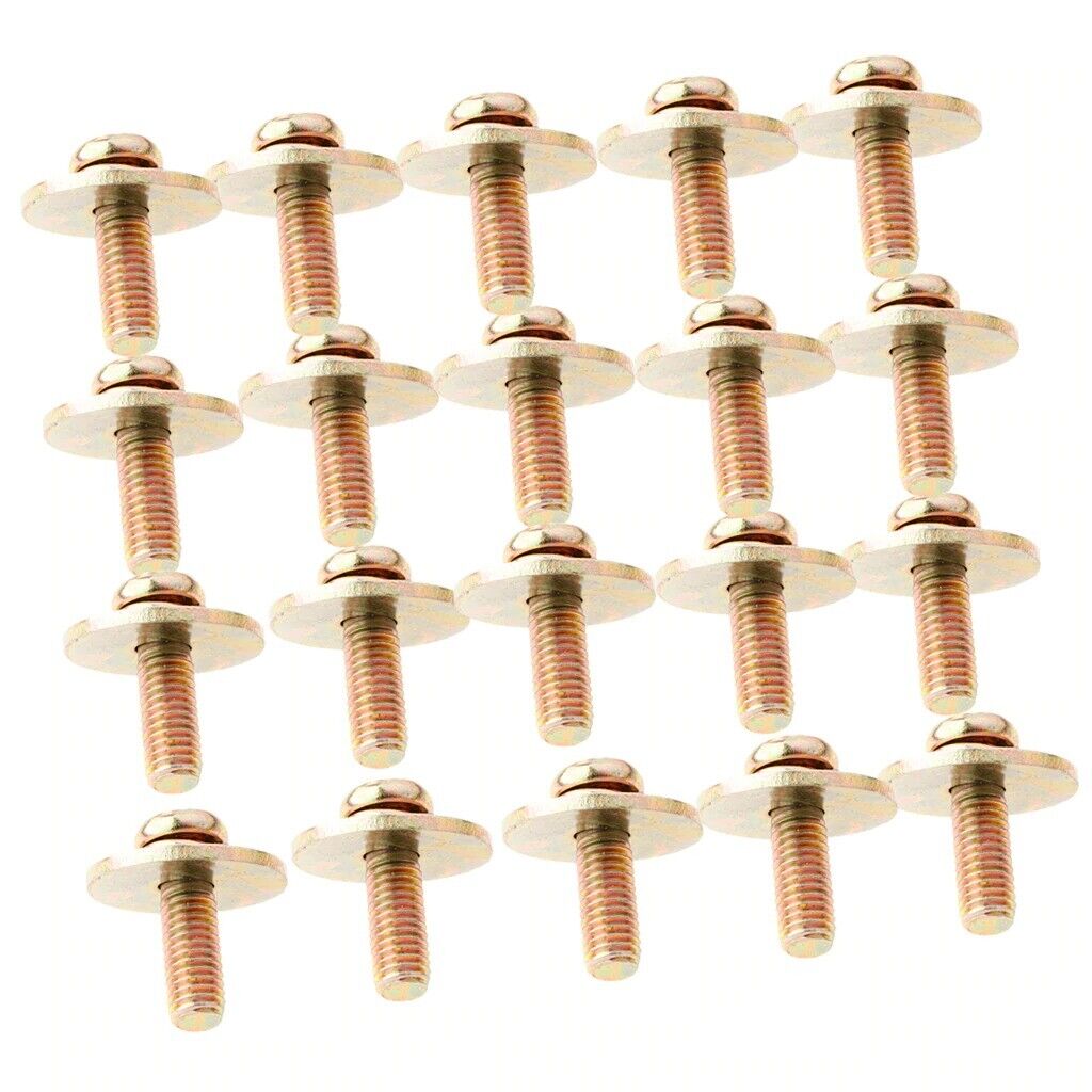 20 Pieces Bass Jazz Snare Drum Lug Claw Hooks Mounting Screws
