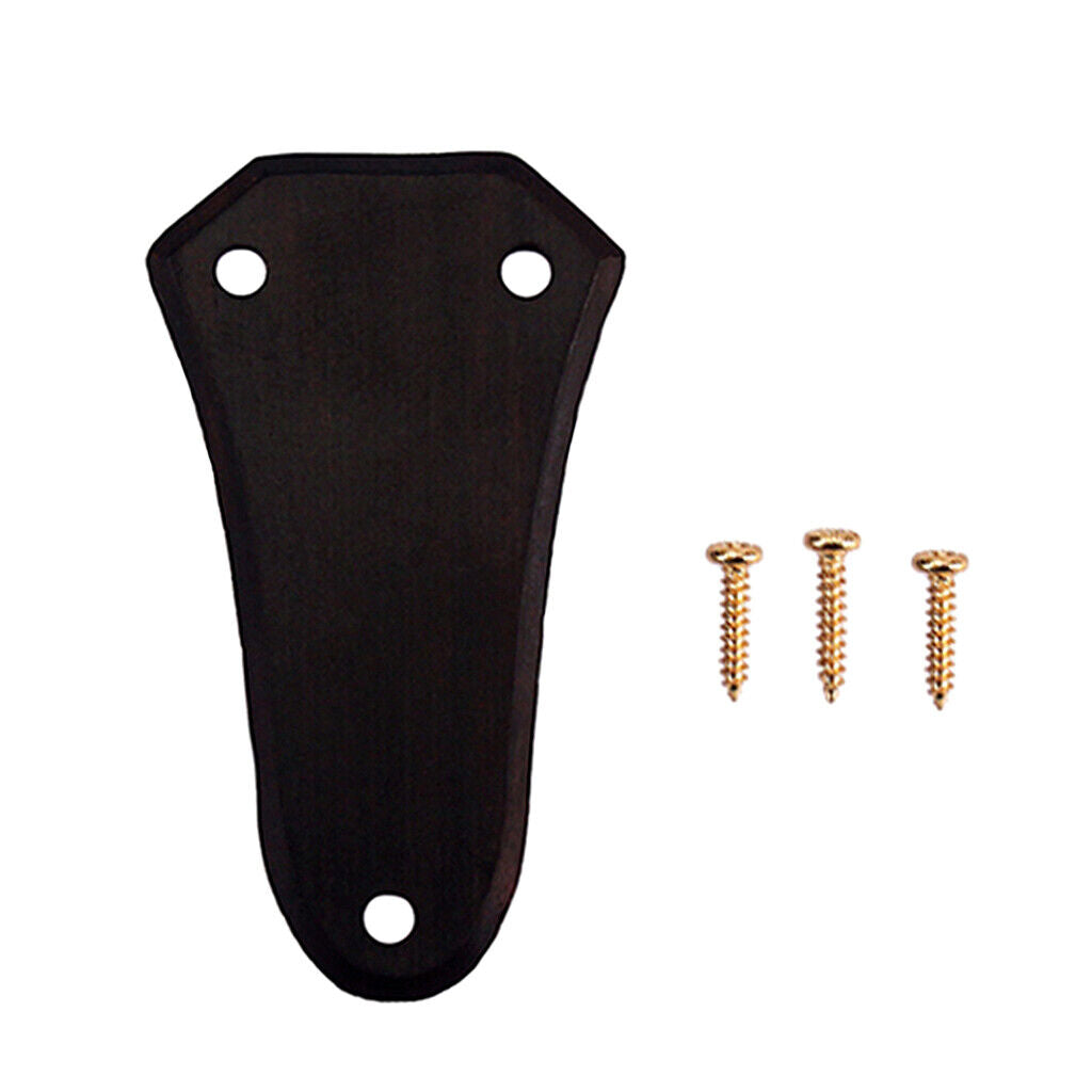 Ebony Acoustic Guitar 3 Holes Truss Rod Cover Fit Epiphone,Ibanez,Martin,Cort