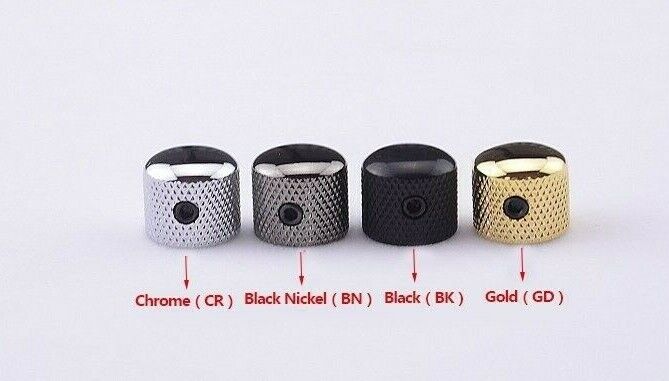 1pcs Mini Domed Guitar Bass Metal Knob Fit Kramer,Framus,Dean,Lag,Smith,ESP LTD