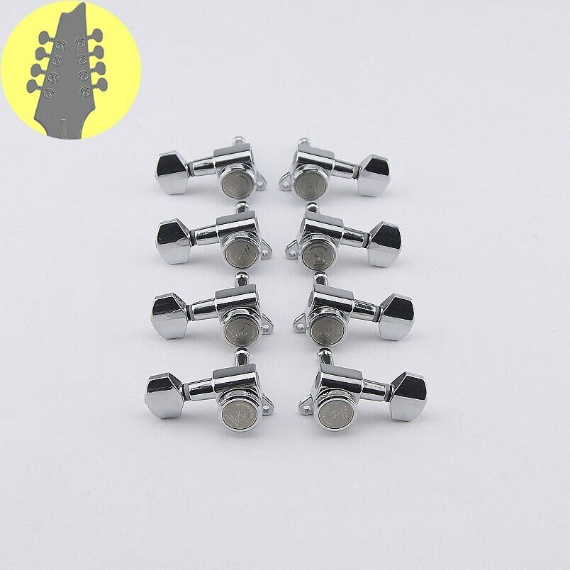 8 String Guitar R4L4 Locking Tuners Pegs Fit Ibanez,Schecter,Jackson,Dean,Kiesel