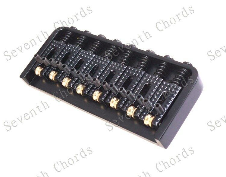 Black 8 String Guitar Fixed Roller Bridge Fit Schecter,Jackson,ESP LTD,Ibanez