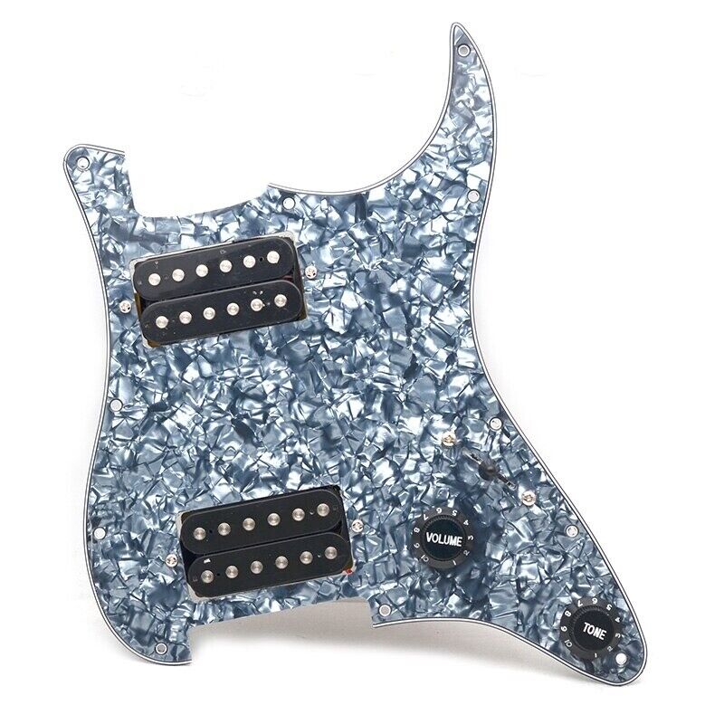 1 Set Guitar HH Prewired Loaded Pickguard Plate Fit Stratocaster ST