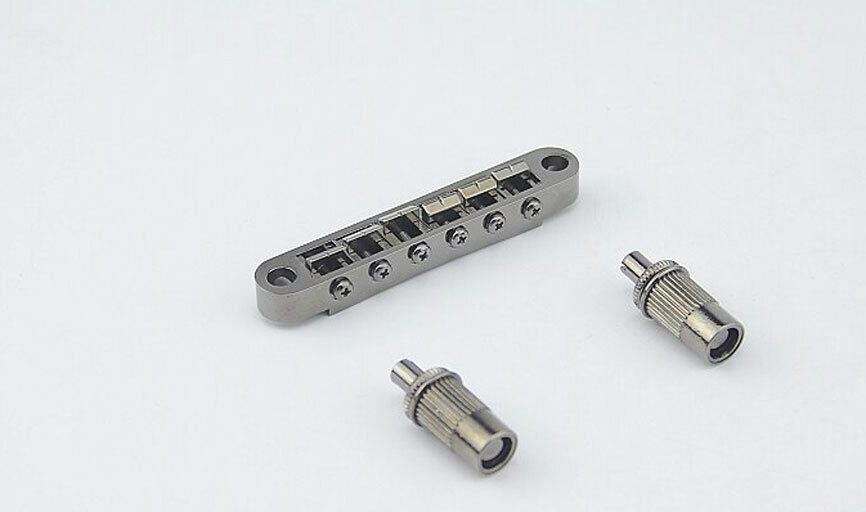 1 Set Black Nickel Guitar Bridge and Tailpiece Fit Epiphone,Gibson,Ibanez,ESP