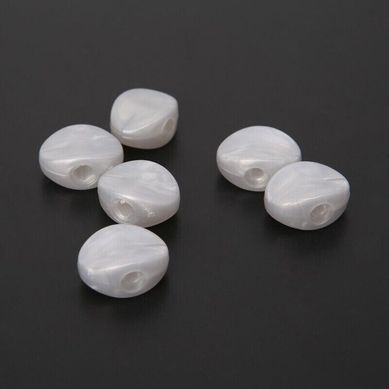 6 Pieces White Pearl Guitar Tuning Pegs Machine Heads Buttons Knobs Set