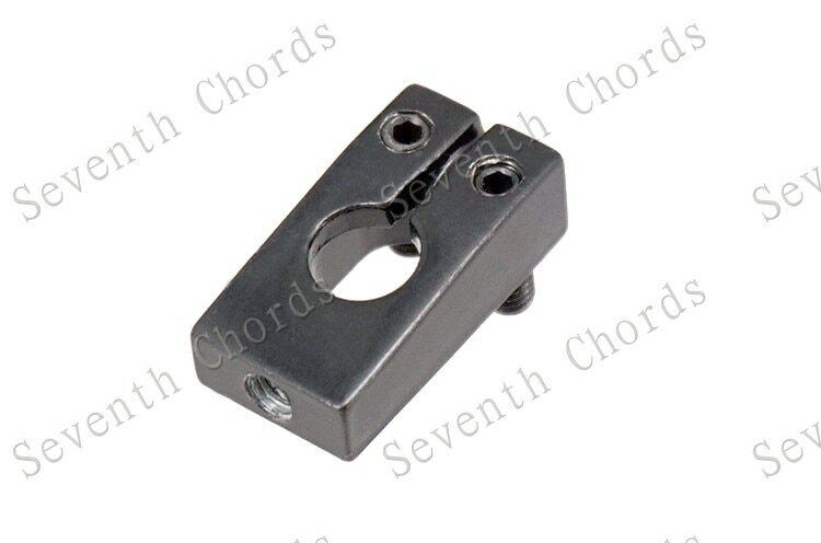 6 Pcs Guitar Black Bridge Tremolo Saddles Fit Fender,PRS,Ibanez,Washburn,Squier