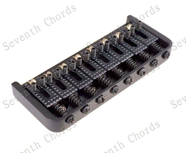 Black 8 String Guitar Fixed Roller Bridge Fit Schecter,Jackson,ESP LTD,Ibanez
