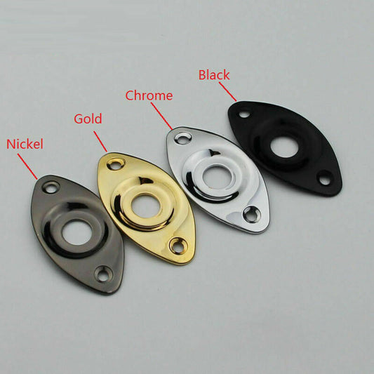 1x Curved Electric Guitar Metal Jack Plate Fit Schecter,Ibanez,ESP LTD,Cort