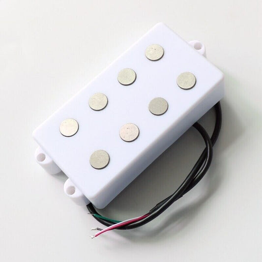 White 4 String Electric Bass Alnico Pickup Fit MusicMan Bass Guitar