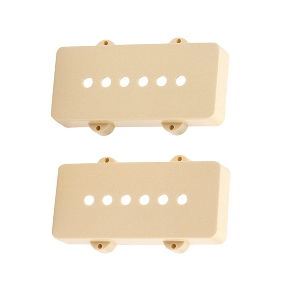 2 Pieces Ivory Guitar SoapBar Pickups Covers Set Fit Fender Jazzmaster