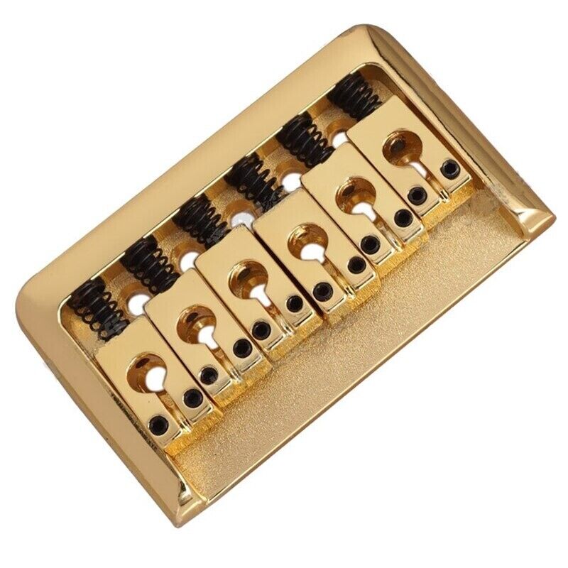 Gold Hardtail Fixed Guitar Bridge Fit Fender,Schecter,Ibanez,Suhr,Godin,G&L,ESP