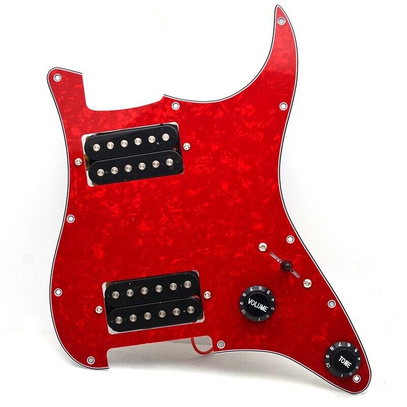 1 Set Guitar HH Prewired Loaded Pickguard Plate Fit Stratocaster ST