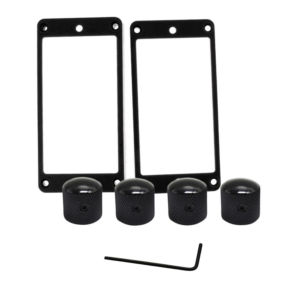 Guitar Humbucker Pickups Rings with Knobs Fit Ibanez,Dean,Kramer,Fender,Godin
