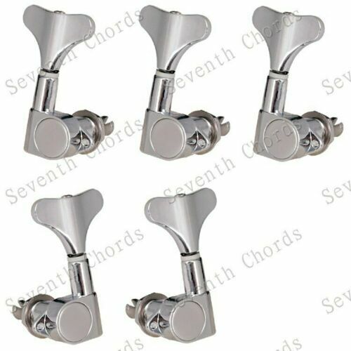 2L+3R Chrome Bass Machine Heads Tuners Fit Ibanez,Cort,ESP LTD,Tobias,Rogue