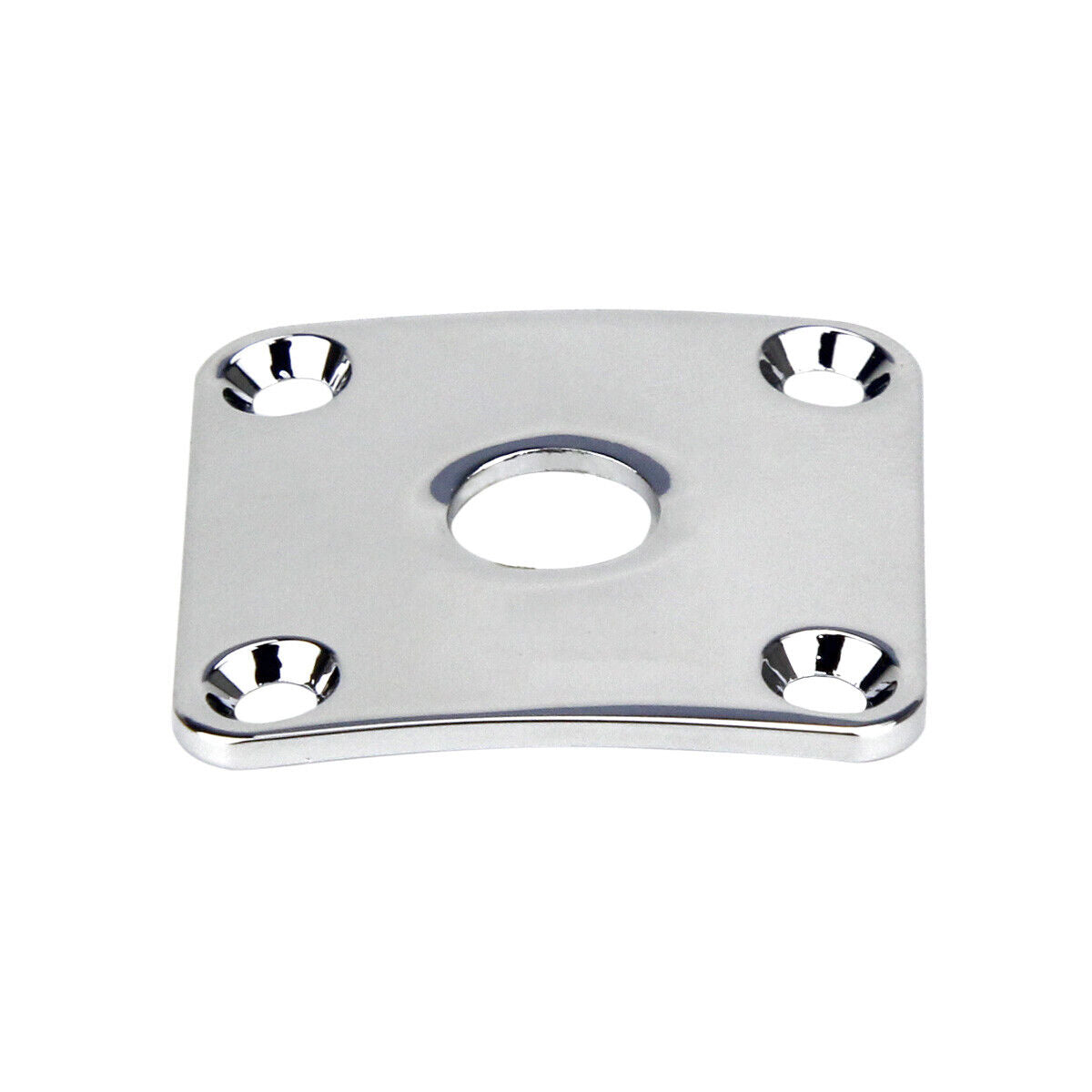 Chrome Curved Guitar Metal Jack Plate Fit Epiphone Les Paul LP