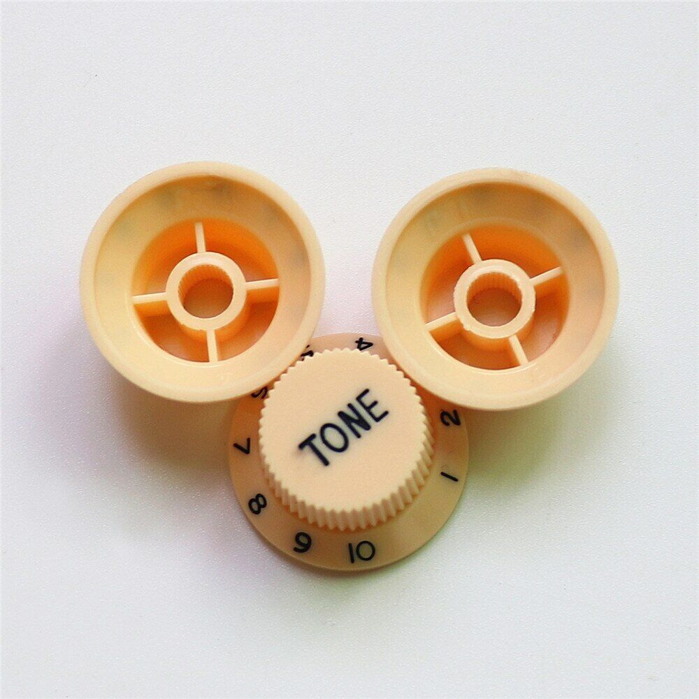 Set of 3pcs Guitar Volume and Tone Control Knobs Fit Fender Stratocaster ST