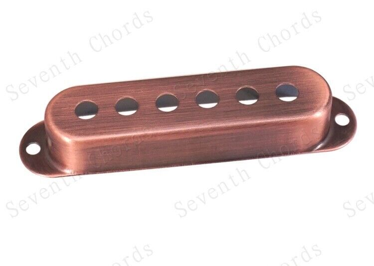3pcs Guitar Single Coil Pickups Covers in Red Bronze Fit Fender Strat ST