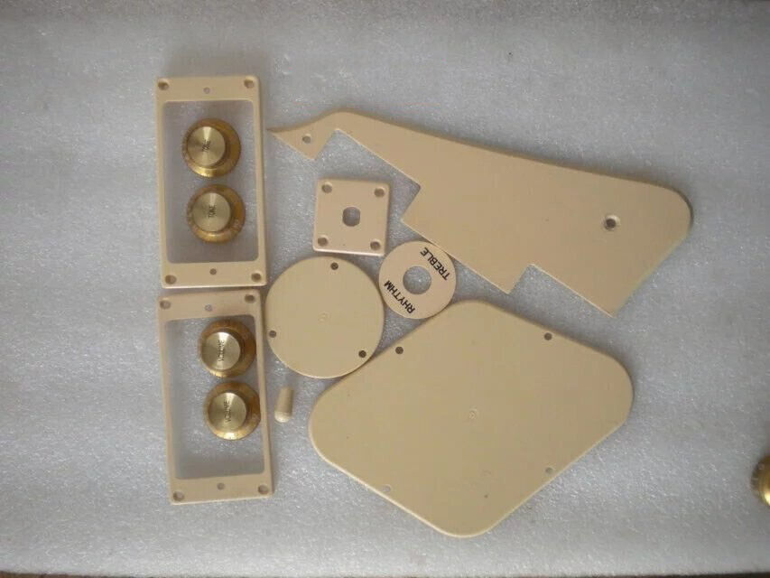 Mango Color Guitar Pickups Rings,Pickguard,Knobs,Jack Fit Epiphone Les Paul LP