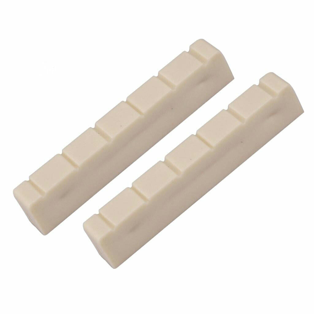 2Pcs Classical Guitar 48mm Slotted Nuts Fit Yamaha,Cordoba,Washburn,Epiphone,Eko