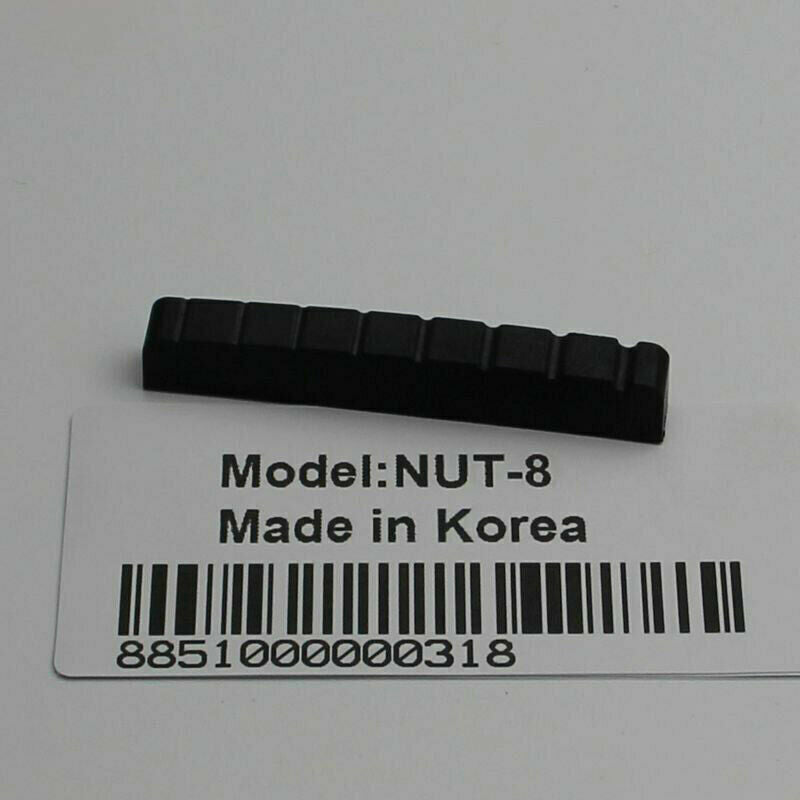 Black 8 String Guitar Slotted Nut 54MM Fit Schecter,Jackson,ESP LTD,Ibanez,Cort