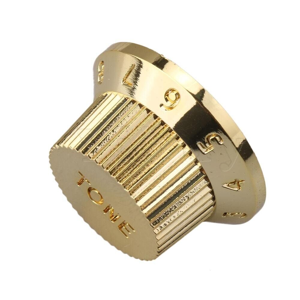 3 Pcs Gold Guitar Tone/Volume Control Knobs Set Fit Fender Stratocaster Strat