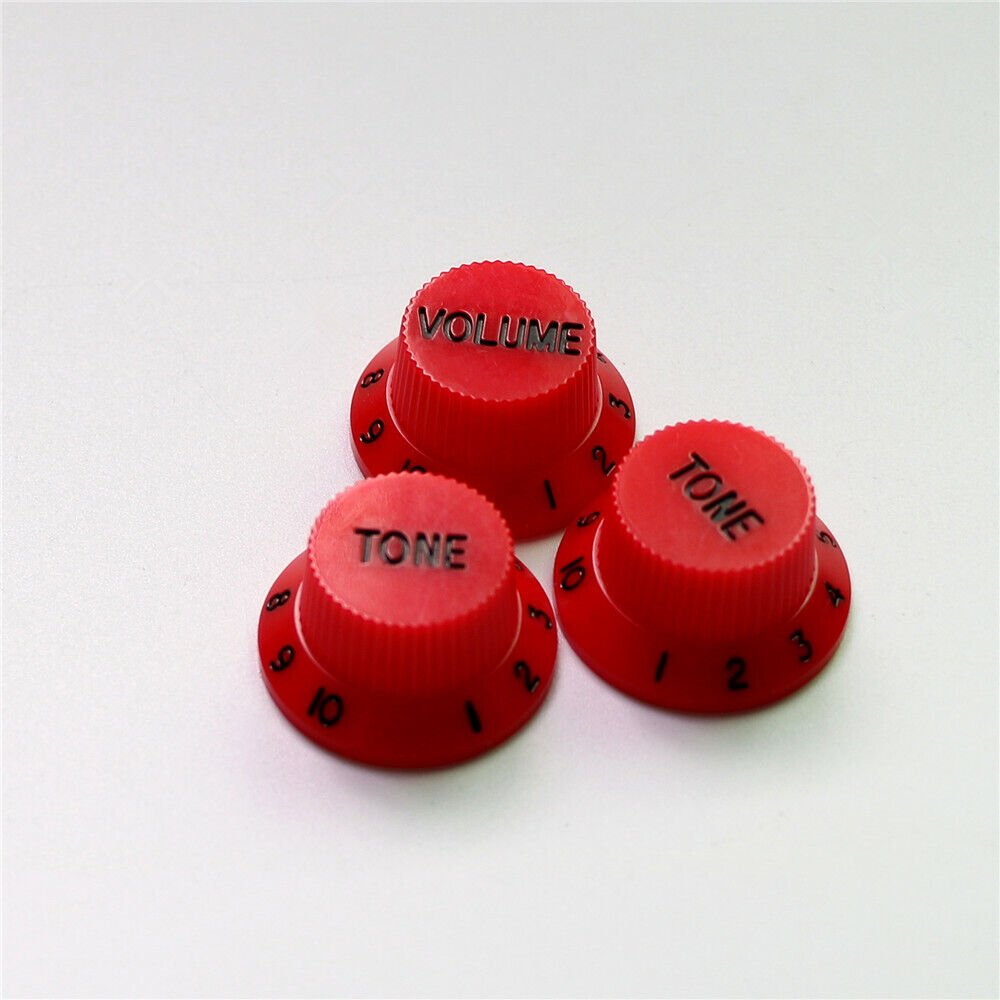 Set of 3pcs Guitar Volume and Tone Control Knobs Fit Fender Stratocaster ST