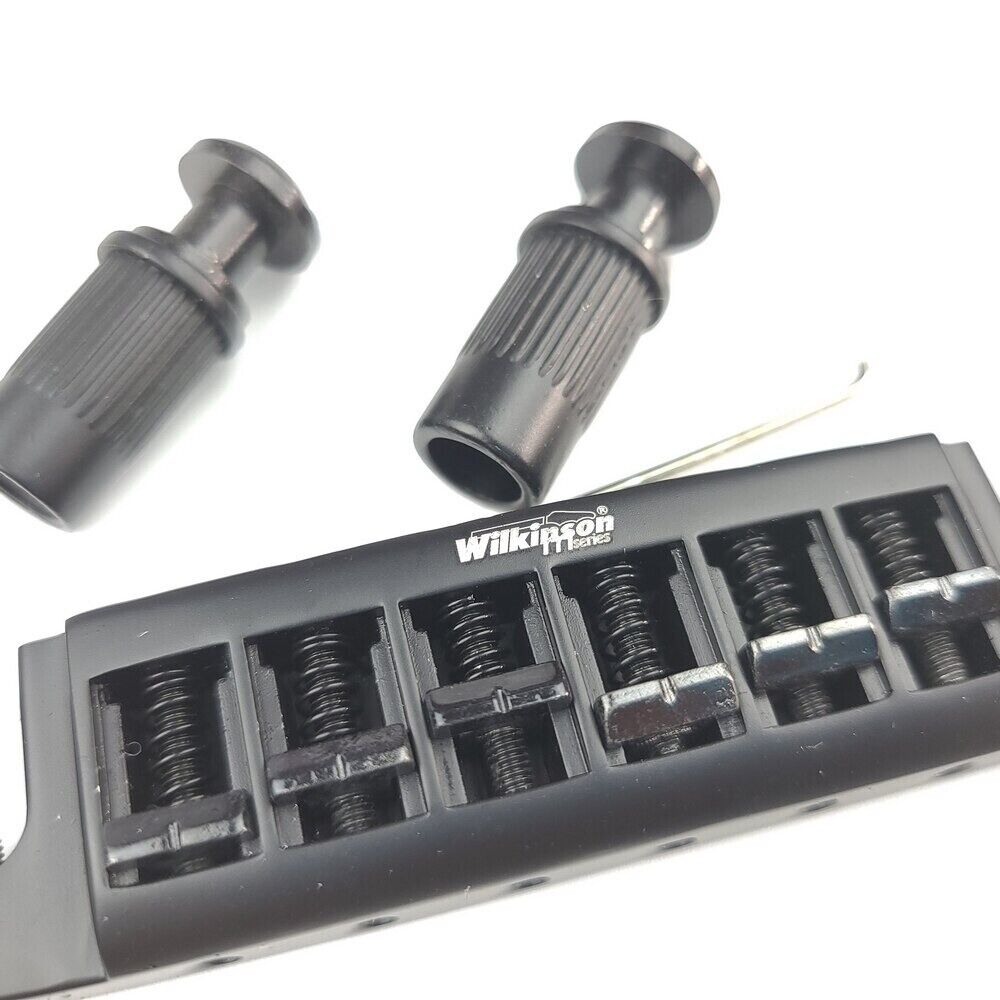 Black Wraparound Wilkinson Tune O Matic Tailpiece Fit PRS,Ibanez,Epiphone,Gibson