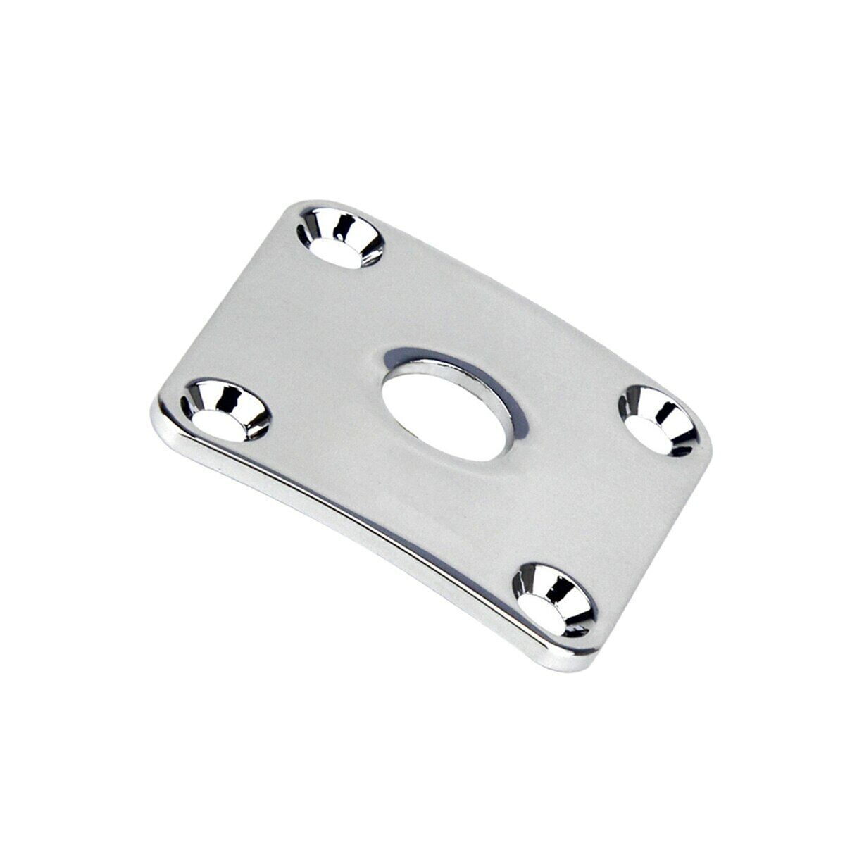 Chrome Curved Guitar Metal Jack Plate Fit Epiphone Les Paul LP