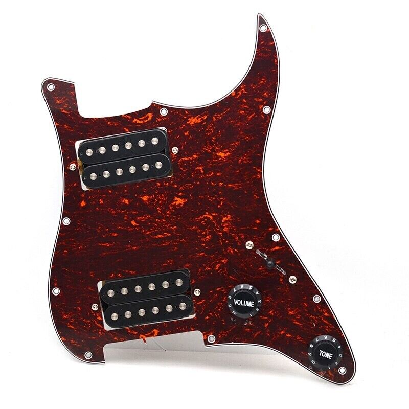 1 Set Guitar HH Prewired Loaded Pickguard Plate Fit Stratocaster ST