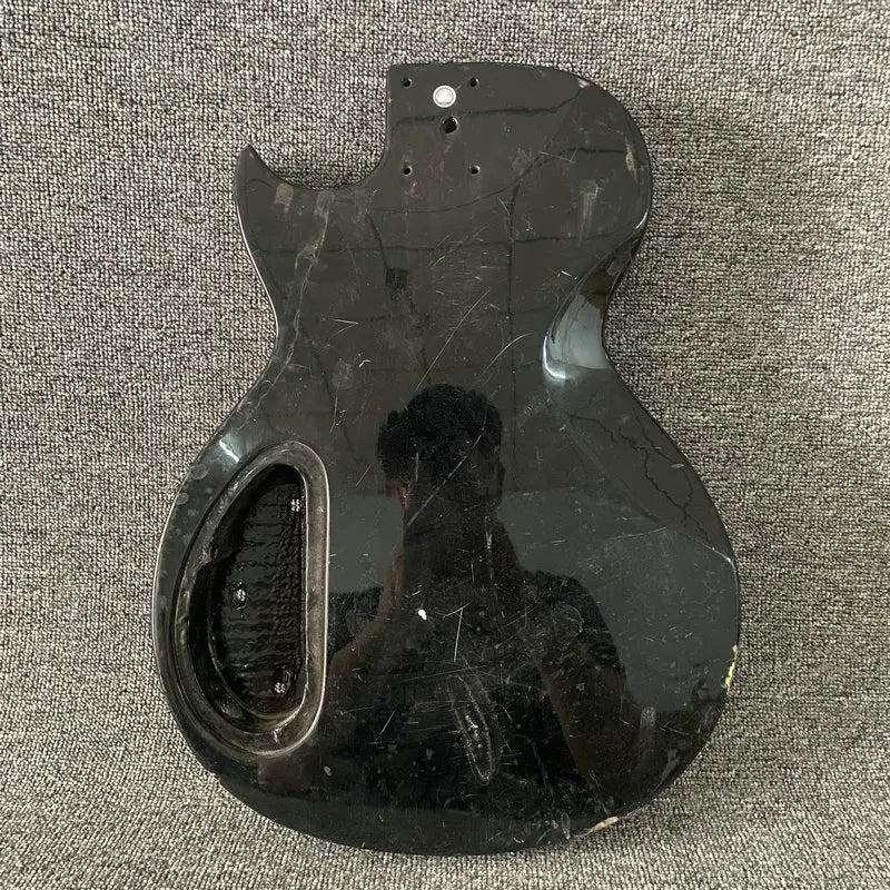 Black 4 String Les Paul LP Style Guitar Body