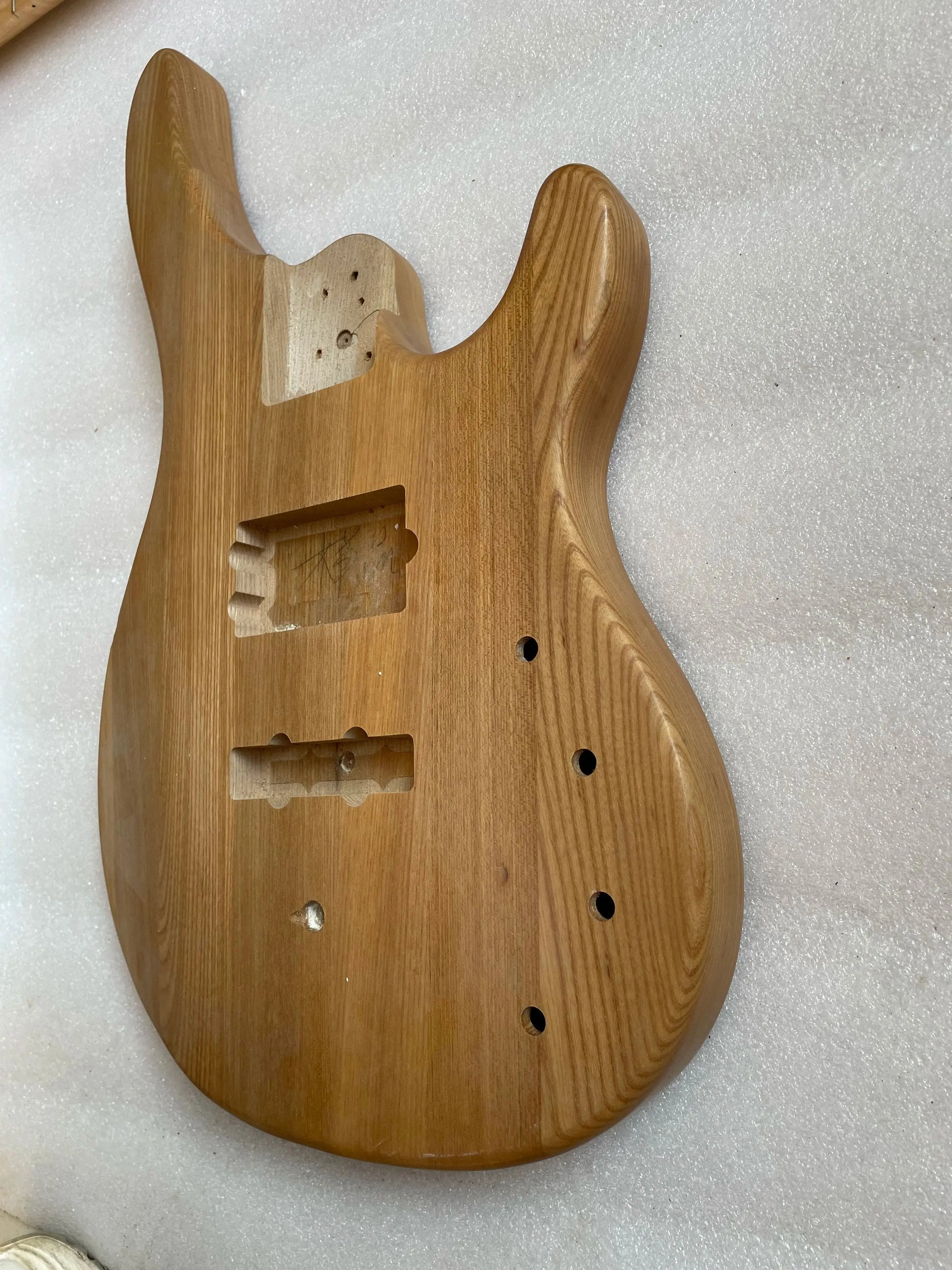 4 String Ash Wood Bass Guitar Body DIY Project