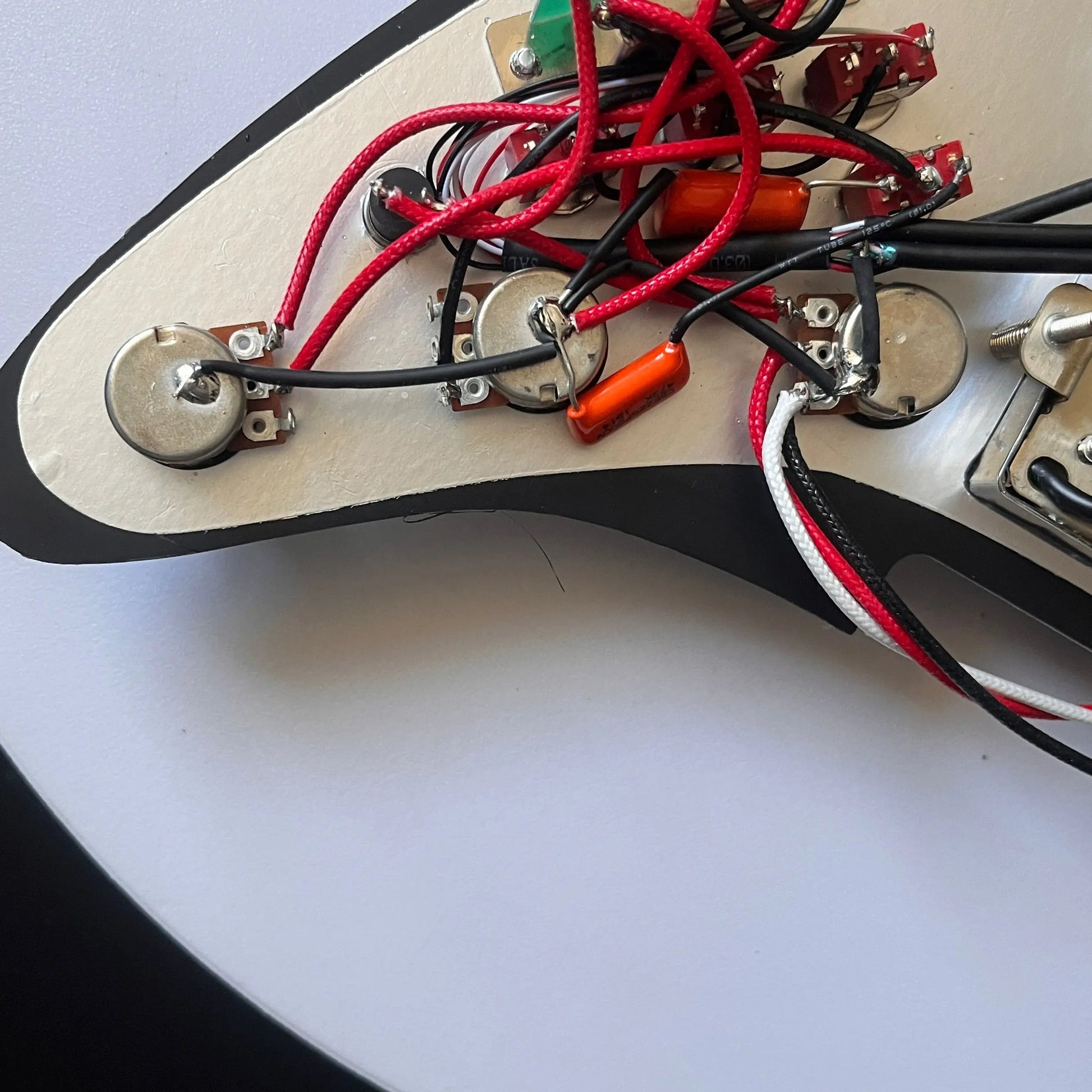 Black HHH Guitar Stratocaster Strat Style Loaded Prewired Pickguard, Multi Switches Wiring