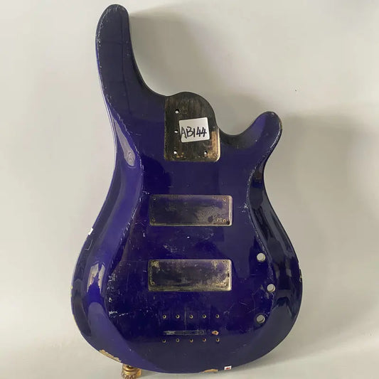 Blue 5 String Electric Bass Guitar Body DIY Project