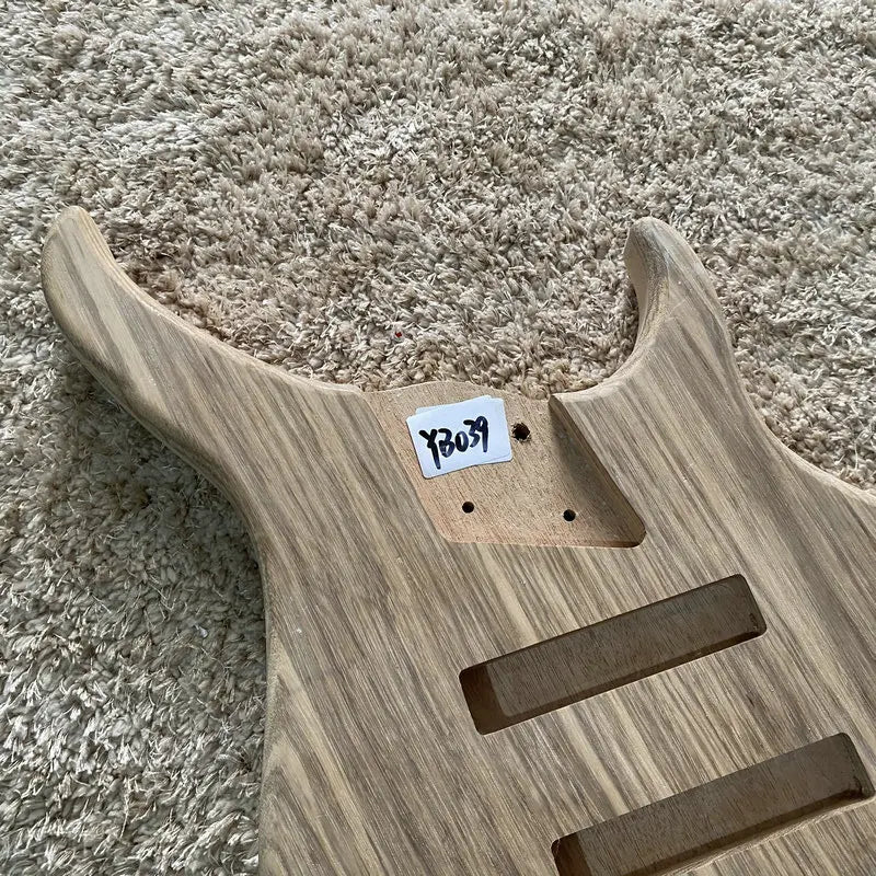 Zebra Wood Top Electric Bass Guitar Okoume Wood Body