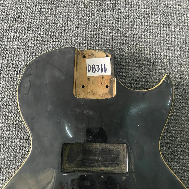 Black 4 String Les Paul LP Style Guitar Body